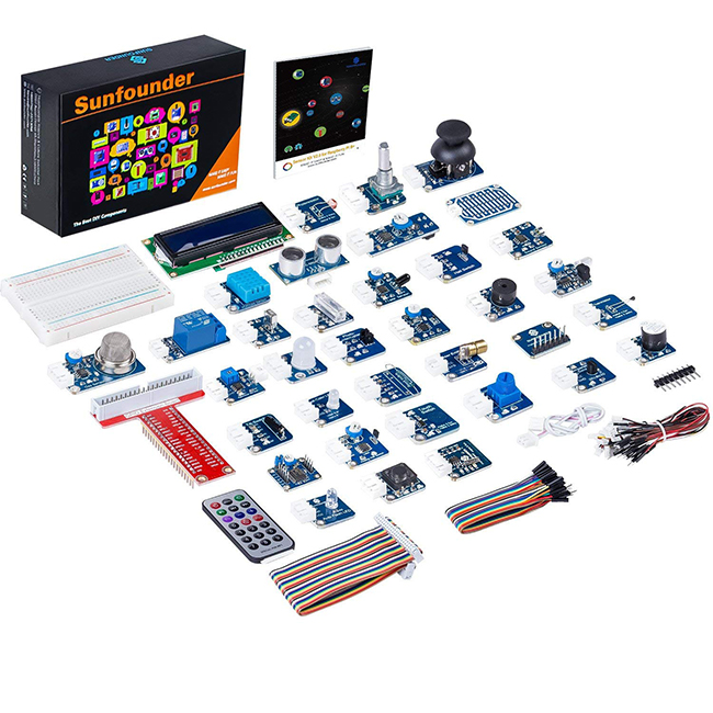 (US) Sunfounder 37 Modules Sensor Kit V2.0 for Raspberry Pi ...