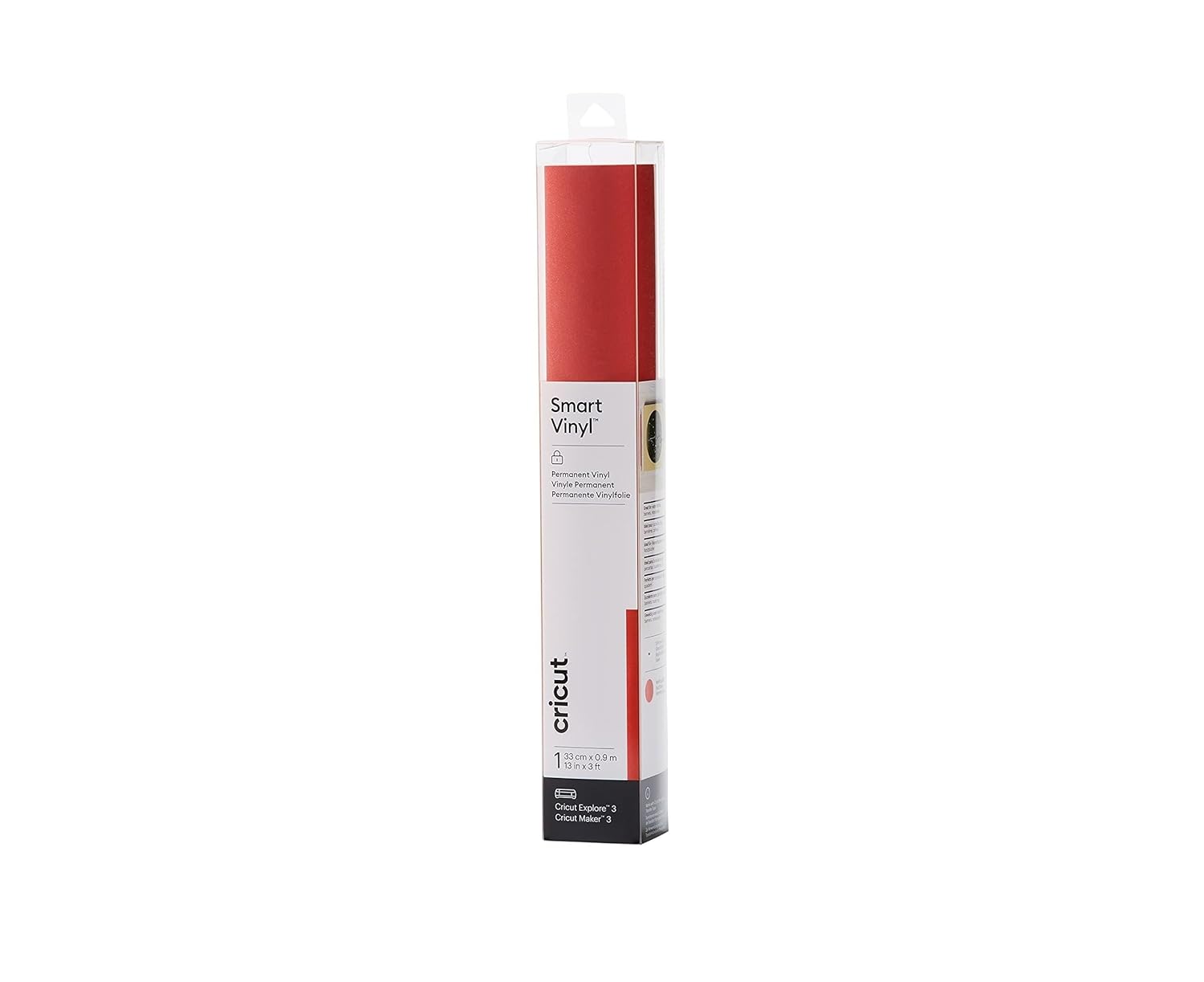 Cricut Smart Vinyl Permanent 33X91 cm 1 Sheet (Shimmer Red) | Vinyl ...
