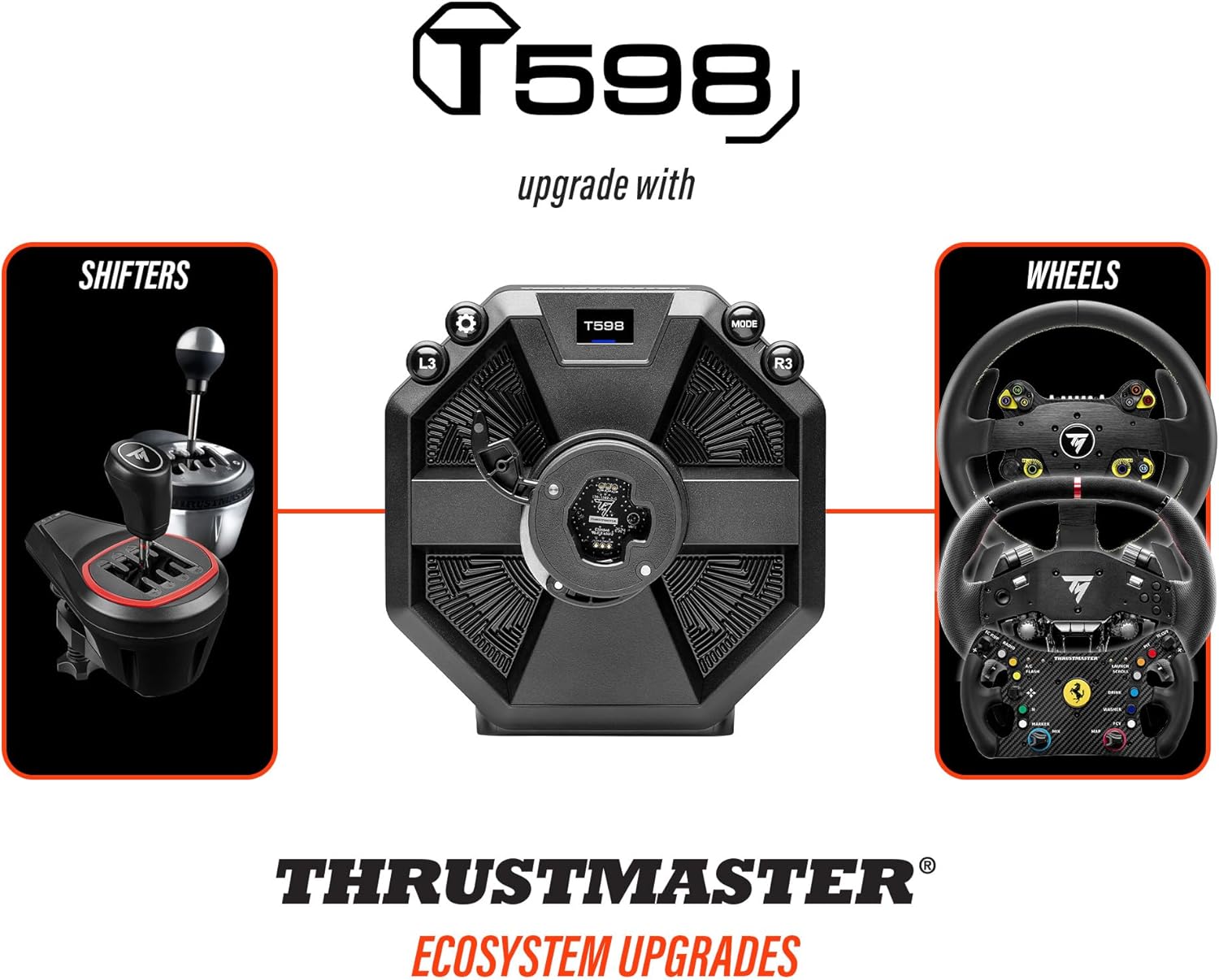 Thrustmaster T598, Direct Axial Drive Force Feedback Racing Wheel for ...